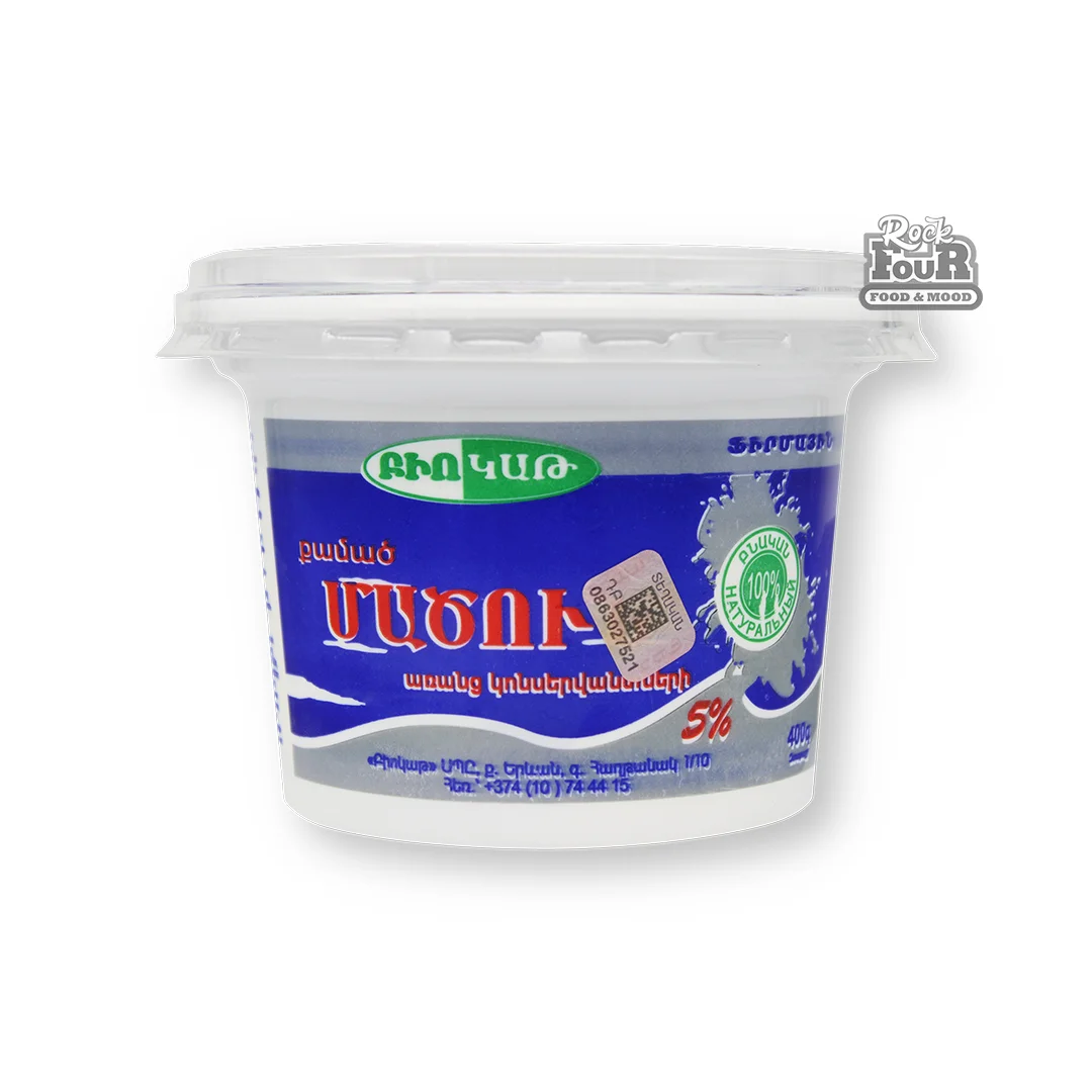 Քամած մածուն «Բիոկաթ» 5% 400գ